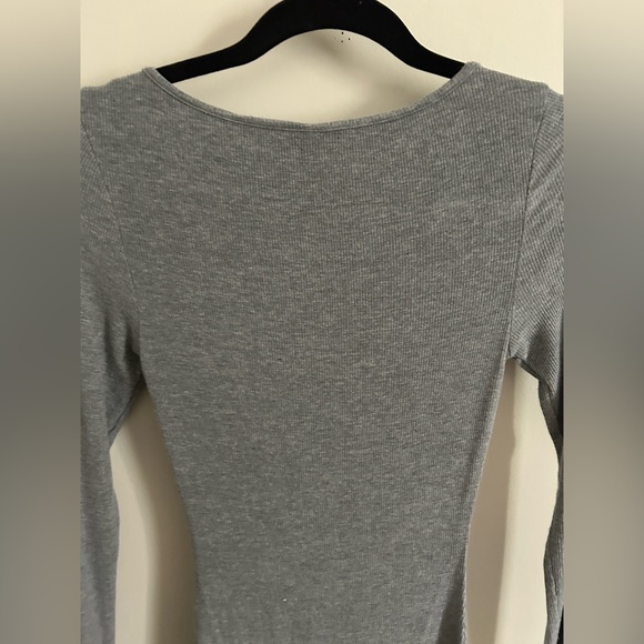 SKIMS Soft Lounge Ribbed Long Sleeve Maxi Dress Heather Gray Women’s Size S - Picture 6 of 6